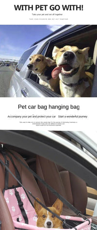 Thumbnail for Portable Dog Carrier Car Seat with Safety Leash 120