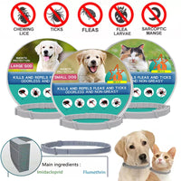 Thumbnail for 2PCS Natural & Safe Flea and Tick Collar for Dogs, Protection, Waterproof, Free Comb and Tick Removal Tool 95