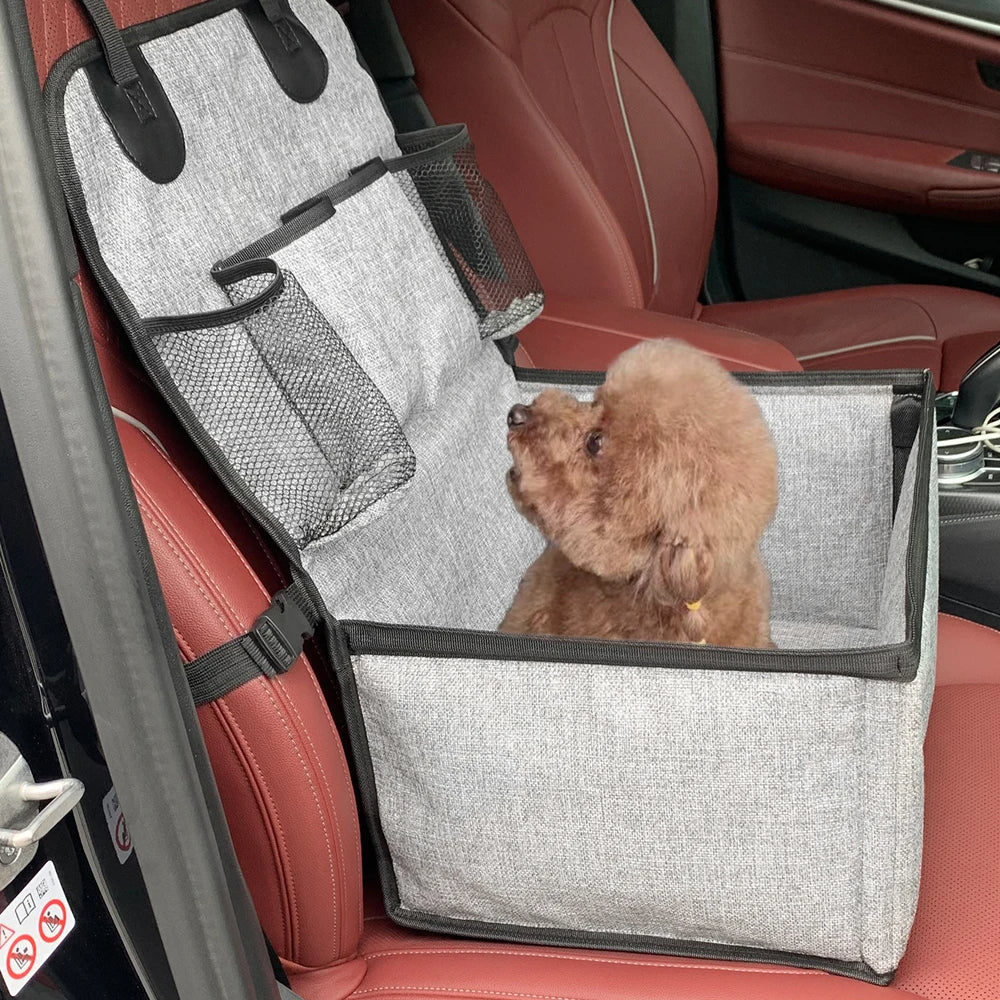 Portable Dog Carrier Car Seat with Safety Leash 121