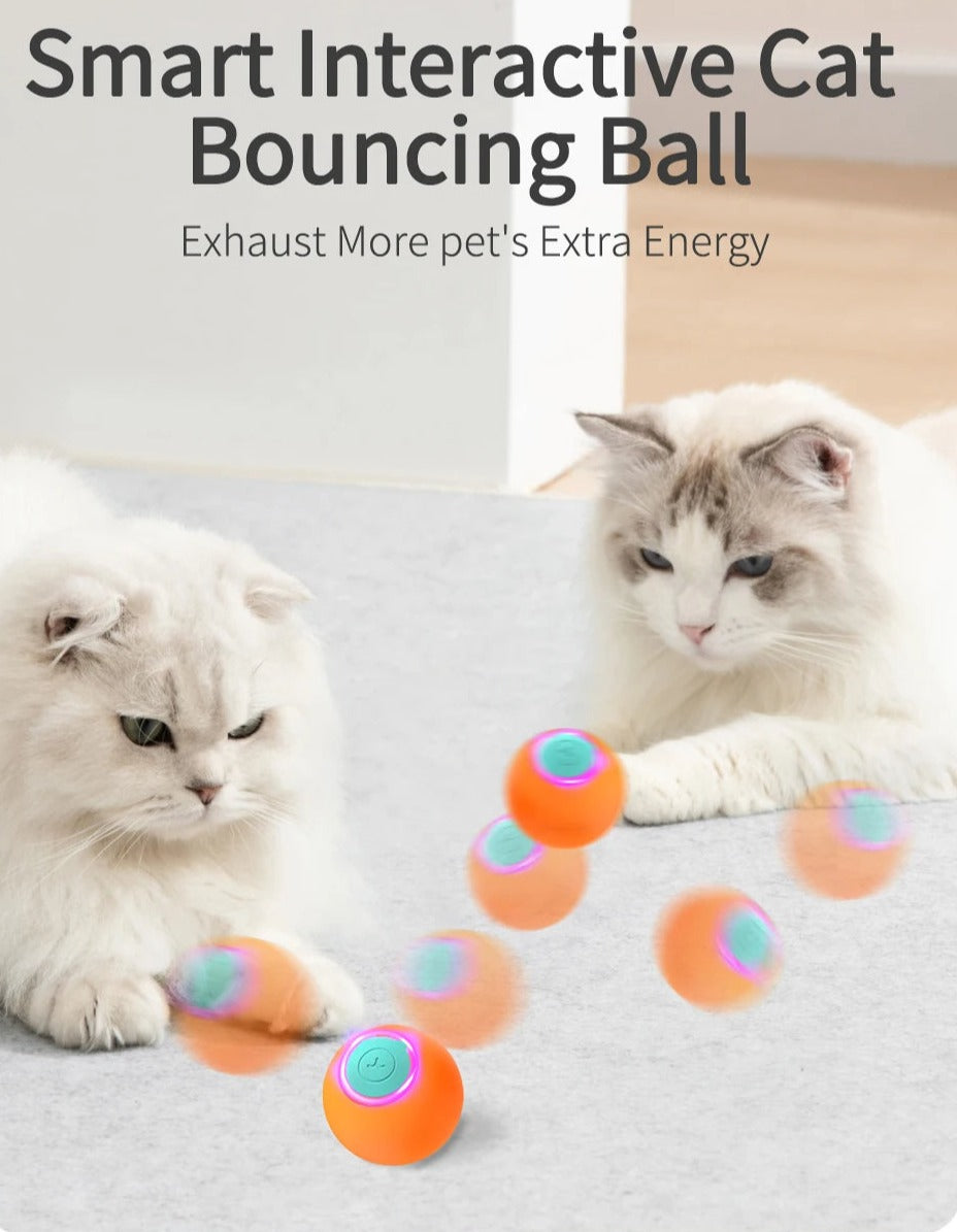 Interactive Pet Ball Peppy Pet Ball Cat Toys Automatic Rolling Ball Automatic Moving Bouncing Rotating Ball Pet Ball Toys for Pet Dog Cat, Puppy Toys, Gift For Pet 54