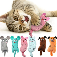 Thumbnail for Cute Cat Toys Funny Interactive Plush Cat Toy Mini Teeth Grinding Catnip Toys Kitten Chewing Squeaky Toy Pets Accessories, Gift For Pet 60