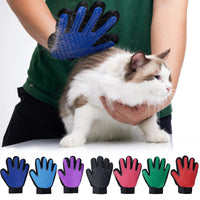 Thumbnail for 2PCS Cat Grooming Glove For Cats Wool Glove Pet Hair Deshedding Brush Comb Glove For Pet Dog Cleaning Massage Glove For Animal Sale 132