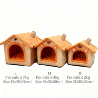 Thumbnail for Cozy Pet House Bed – Removable Washable Indoor Bed for Small Dogs & Cats