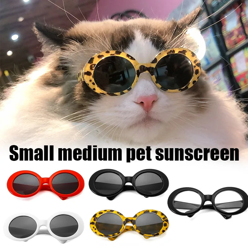 Sunglasses Glasses for Dog Cat Pets Halloween, Small to Medium Dogs Cute Sunnies, Super Cute Heart Sunglasses for Tiny Dogs in pink or yellow, Sunglasses for Cats & Dogs, Cute Pet Sunglasses 24