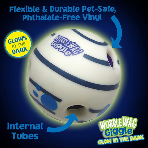 Wobble Wag Giggle Glow in The Dark, Interactive Dog Toy, Fun Giggle Sounds When Rolled or Shaken, Pets Know Best, As Seen on TV, Puppy Toys, Gift For Pet 38