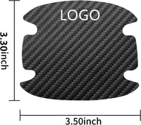Thumbnail for 8 Pack Car Carbon Fiber Stickers Compatible with Cars Door Handles Door Cup Protectors Carbon Fiber Stickers Scratch Resistant Accessories
