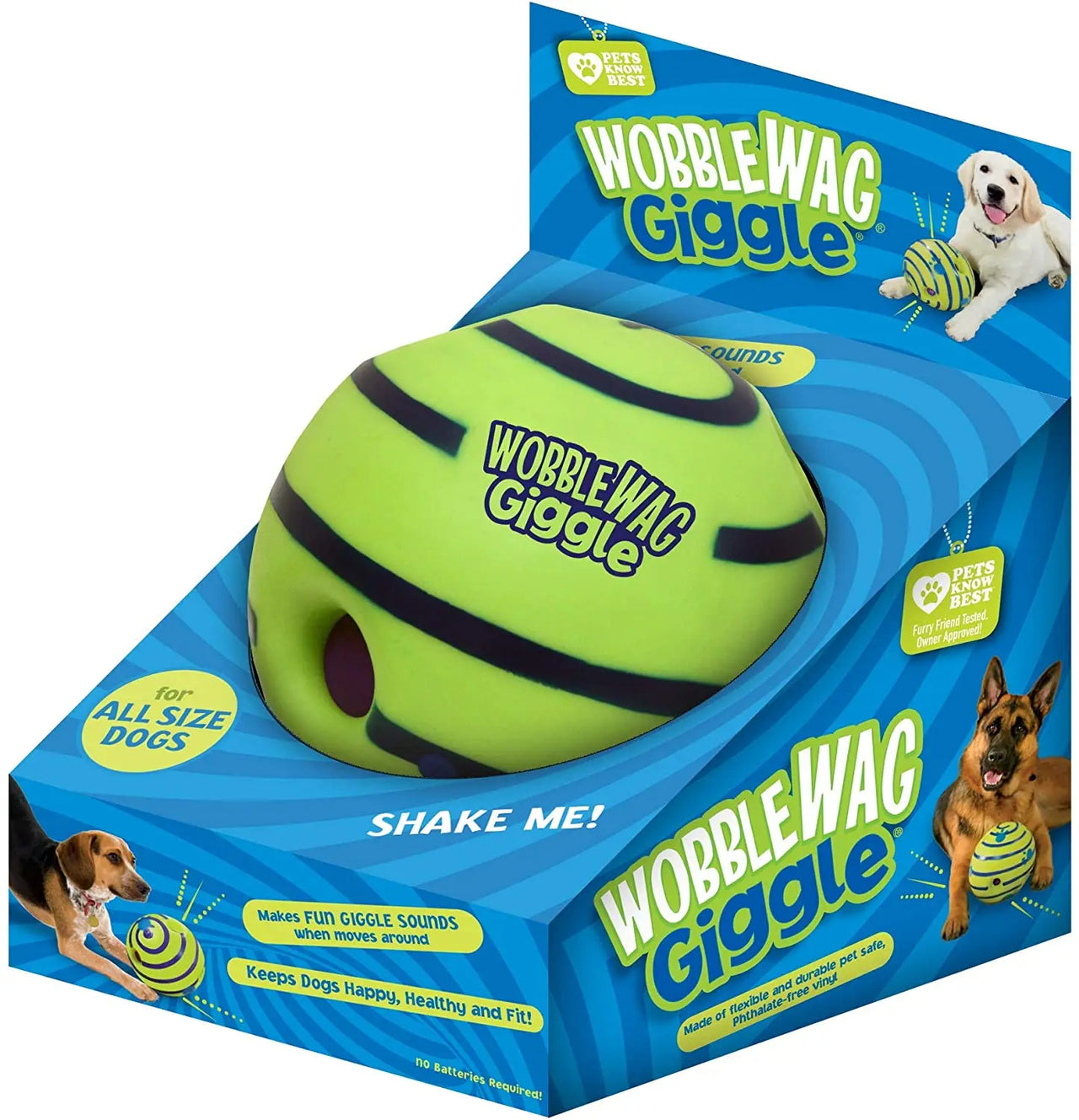 Wobble Wag Giggle Ball, Interactive Dog Toy, Fun Giggle Sounds When Rolled or Shaken, Pets Know Best, As Seen On TV Medium, Puppy Toys, Gift For Pet 37