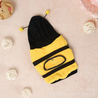 Thumbnail for Dog Bee Costume Cute ＆ Funny Bumble Bee Dog Costume with D Ring Size M Soft Dog Hoodie Winter Outfit Keep Pets Warm for Small Dog Cosplay, Gift For Pet 77