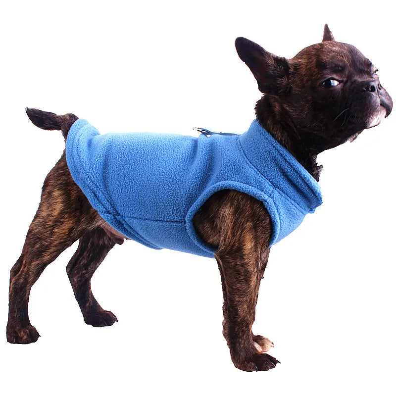 Winter Fleece Pet Dog Clothes Puppy Clothing French Bulldog Coat Pug Costumes Jacket For Small Dogs Chihuahua Vest Yorkie Kitten, Gift For Pet 70