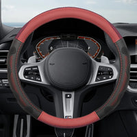 Thumbnail for Ice Silk Steering Wheel Cover – Breathable Leather Grip Cover, Universal Fit for 37–38 cm Wheels