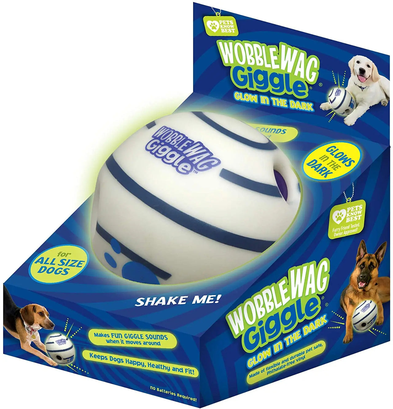 Wobble Wag Giggle Glow in The Dark, Interactive Dog Toy, Fun Giggle Sounds When Rolled or Shaken, Pets Know Best, As Seen on TV, Puppy Toys, Gift For Pet 38