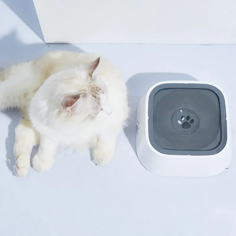 1.5L Dog ABS Plastic Drinking Water Floating Bowl Non-Wetting Mouth Cat Bowl without Spill Drinking Water Dispenser Dog Bowl 125