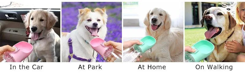 2PCS Dog Water Bottle, Leak Proof Portable Pet Water Bottles for Dogs, Puppy Water Dispenser with Drinking Feeder for Travel 94