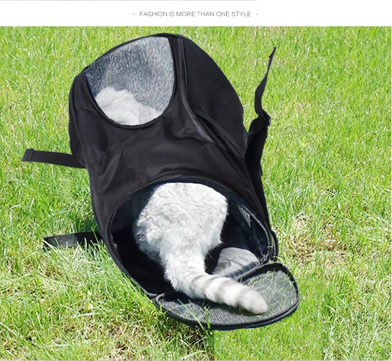 Cat Carrying Bag Foldable Double Shoulder, Portable Pet Products Travel Outdoor Breathable Backpack,Backpack Travel 131