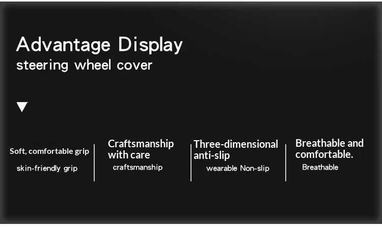 Carbon Fiber Style Steering Wheel Cover – Breathable Anti-Slip Wear-Resistant Universal Interior Accessory