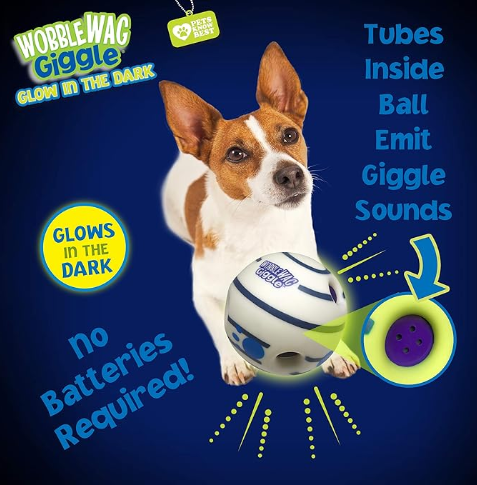 Wobble Wag Giggle Glow in The Dark, Interactive Dog Toy, Fun Giggle Sounds When Rolled or Shaken, Pets Know Best, As Seen on TV, Puppy Toys, Gift For Pet 38