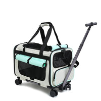 Thumbnail for Extra Large Pet Trolley Carrier – Foldable Detachable Rolling Cat & Dog Travel Bag