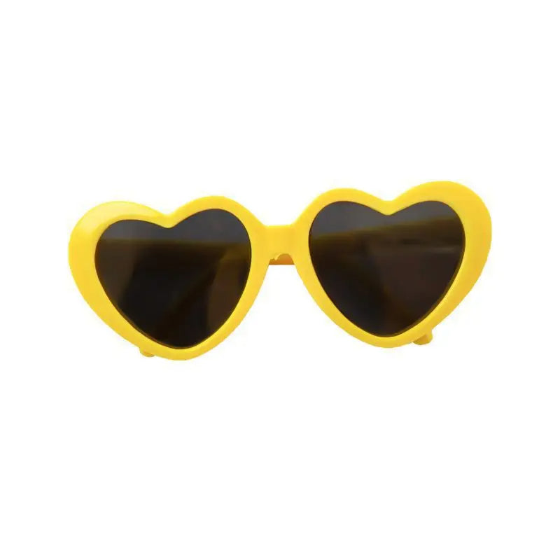 Heart Sunglasses Doggy Shades, Small to Medium Dogs Cute Sunnies, Super Cute Heart Sunglasses for Tiny Dogs in pink or yellow, Sunglasses for Cats & Dogs, Cute Pet Sunglasses 23
