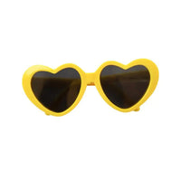 Thumbnail for Heart Sunglasses Doggy Shades, Small to Medium Dogs Cute Sunnies, Super Cute Heart Sunglasses for Tiny Dogs in pink or yellow, Sunglasses for Cats & Dogs, Cute Pet Sunglasses 23