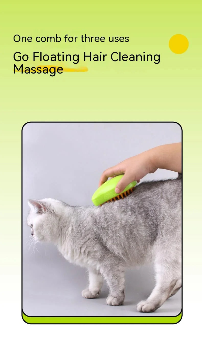 2PCS Steamy Dog Brush Electric Spray Cat Hair Brush 4 in1 Dog Steamer Brush for Massage Pet Grooming Removing Tangled and Loose Hair,, Gift For Pet 84