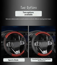 Thumbnail for Carbon Fiber Style Steering Wheel Cover – Breathable Anti-Slip Wear-Resistant Universal Interior Accessory