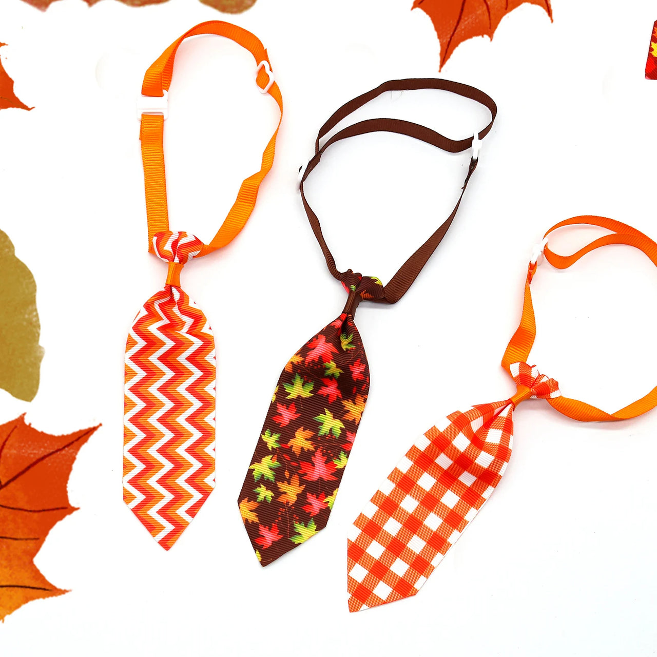 10PCS Fall Pet Dog Bow Tie Grooming Pet Tie, Thanksgiving Dog Neckties With Pumpkin, Pet Accessories, Dog Style, Dog Fashion, Gift For Pet 27