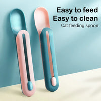 Thumbnail for 4 PCS Pet Feeder Cat Strip Squeeze Spoon, Multifunctional Pet Spoons Cat Feeder, Cat Wet Food Spoon Pet Food Spoon for Lickable Wet Cat Treats Pet Liquid Snack Feeding 93