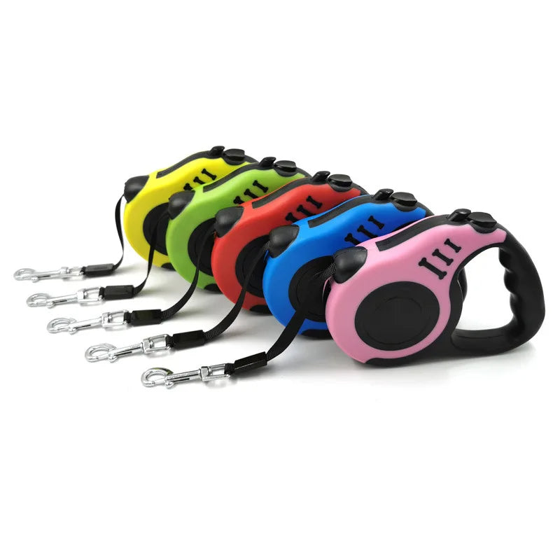 Retractable Dog Leash, Heavy Duty Retractable Leash for Dogs, Strong Nylon Tape No Tangle, One-Handed Brake, Pause, Lock, Perfect for Medium Large Dogs 136