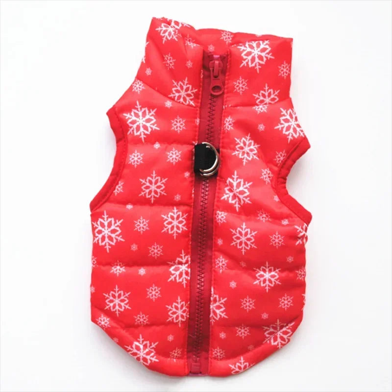 2PCS Winter Warm Dog Coat Jacket Windproof Dog Clothes for Small Dogs Padded Clothing Chihuahua Clothes Pet Supplies, Gift For Pet 140