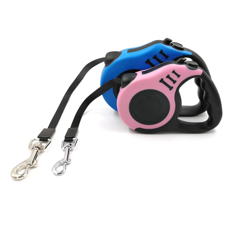 Retractable Dog Leash, Heavy Duty Retractable Leash for Dogs, Strong Nylon Tape No Tangle, One-Handed Brake, Pause, Lock, Perfect for Medium Large Dogs 136