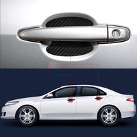Thumbnail for 8 Pack Car Carbon Fiber Stickers Custom For Cars, Door Handles Door Cup Protectors Carbon Fiber Stickers Scratch Resistant Accessories