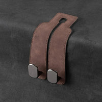 Thumbnail for Premium Suede Car Headrest Hook – Dual Hanger & Rear Seat Phone Holder Organizer