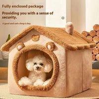 Thumbnail for Cozy Pet House Bed – Removable Washable Indoor Bed for Small Dogs & Cats