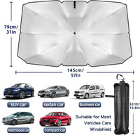 Thumbnail for Custom-Fit for Car Windshield Sun Shade, Foldable Windshield Sunshade Sun and UV Protection, Car Sun Shade