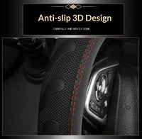 Thumbnail for Carbon Fiber Style Steering Wheel Cover – Breathable Anti-Slip Wear-Resistant Universal Interior Accessory