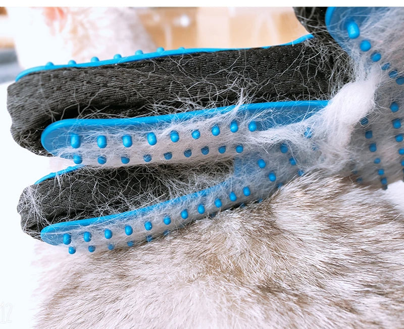 2PCS Cat Grooming Glove For Cats Wool Glove Pet Hair Deshedding Brush Comb Glove For Pet Dog Cleaning Massage Glove For Animal Sale 132