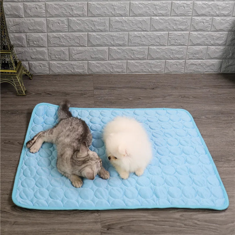 2PCS Pet Cooling Mat & Washable Pee Pad | Dog Non-Toxic Summer Spring Hot Weather | Cat Puppy Washable 141