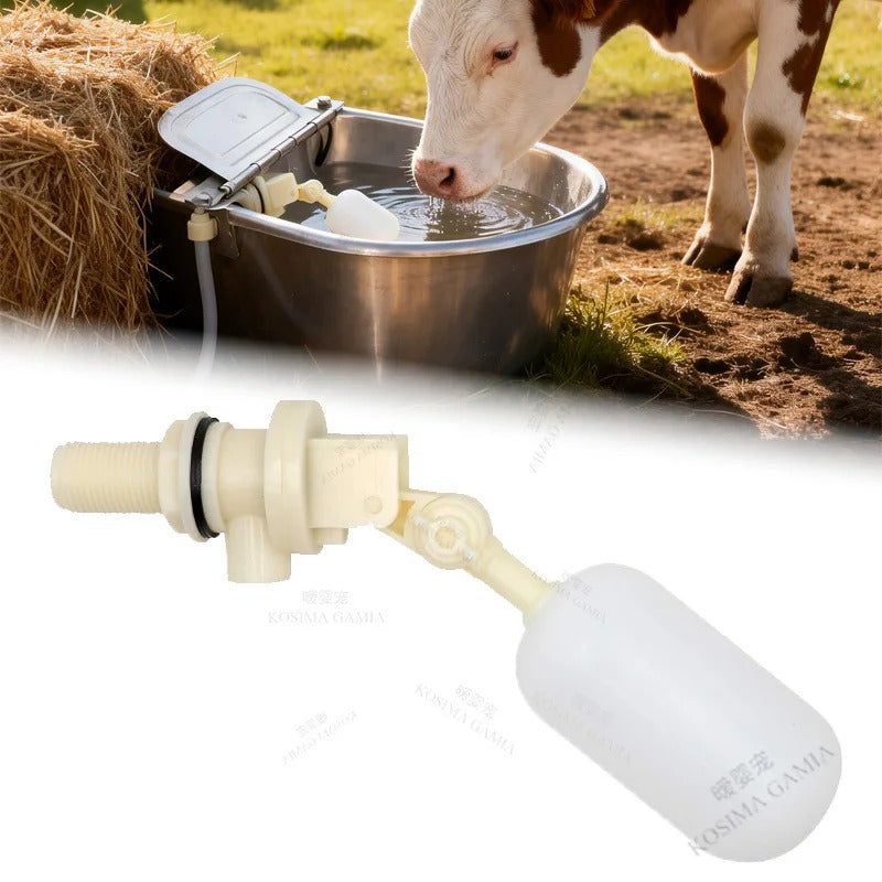 1/2 Inch Livestock Water Float Valve – Automatic Water Level Control for Animal Troughs