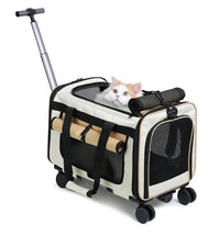 Thumbnail for Extra Large Pet Trolley Carrier – Foldable Detachable Rolling Cat & Dog Travel Bag
