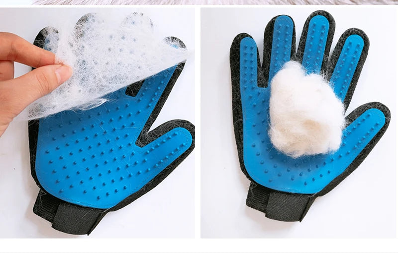 2PCS Cat Grooming Glove For Cats Wool Glove Pet Hair Deshedding Brush Comb Glove For Pet Dog Cleaning Massage Glove For Animal Sale 132