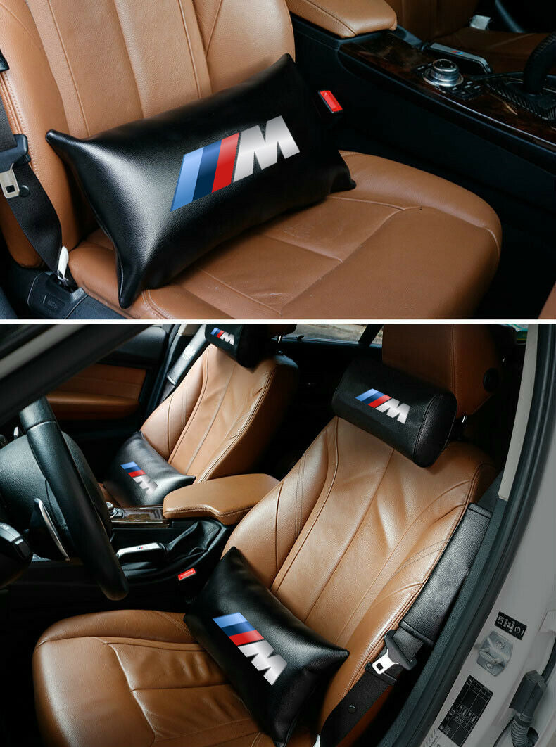 2pcs Audi Car Pillow Neck Rest Headrest Auto Sport Accessories