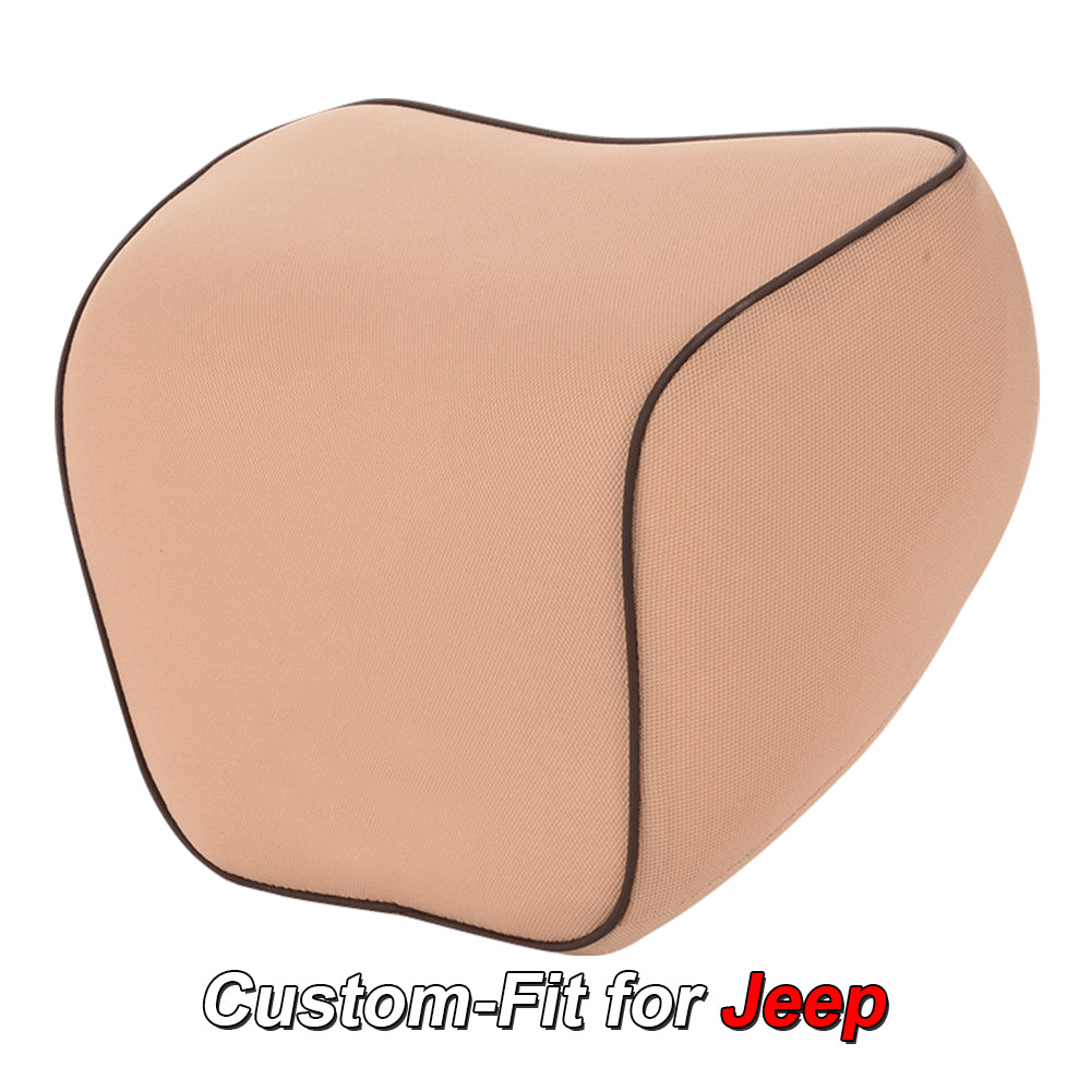 Lumbar Support Cushion for Car and Headrest Neck Pillow Kit, Custom For Your Cars, Ergonomically Design for Car Seat, Car Accessories JE13983