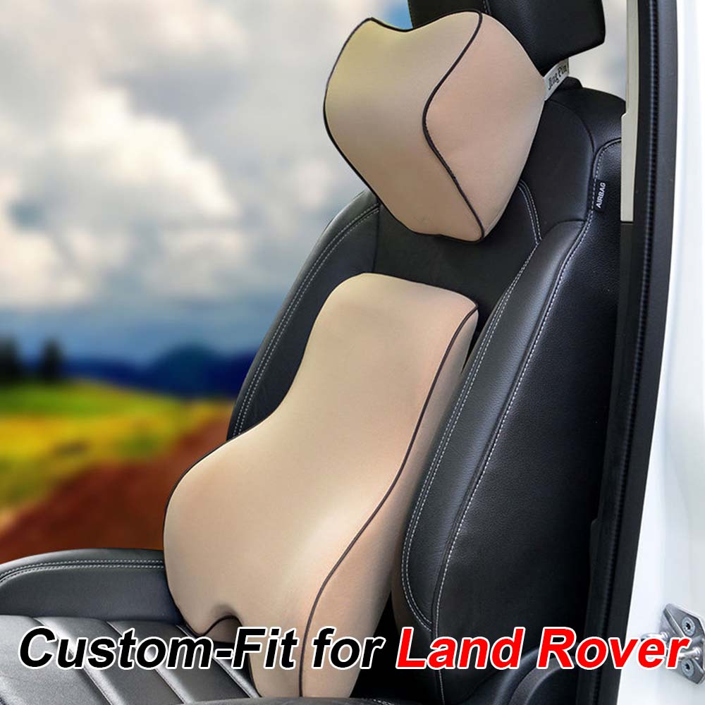 Lumbar Support Cushion for Car and Headrest Neck Pillow Kit, Custom For Your Cars, Ergonomically Design for Car Seat, Car Accessories LR13983