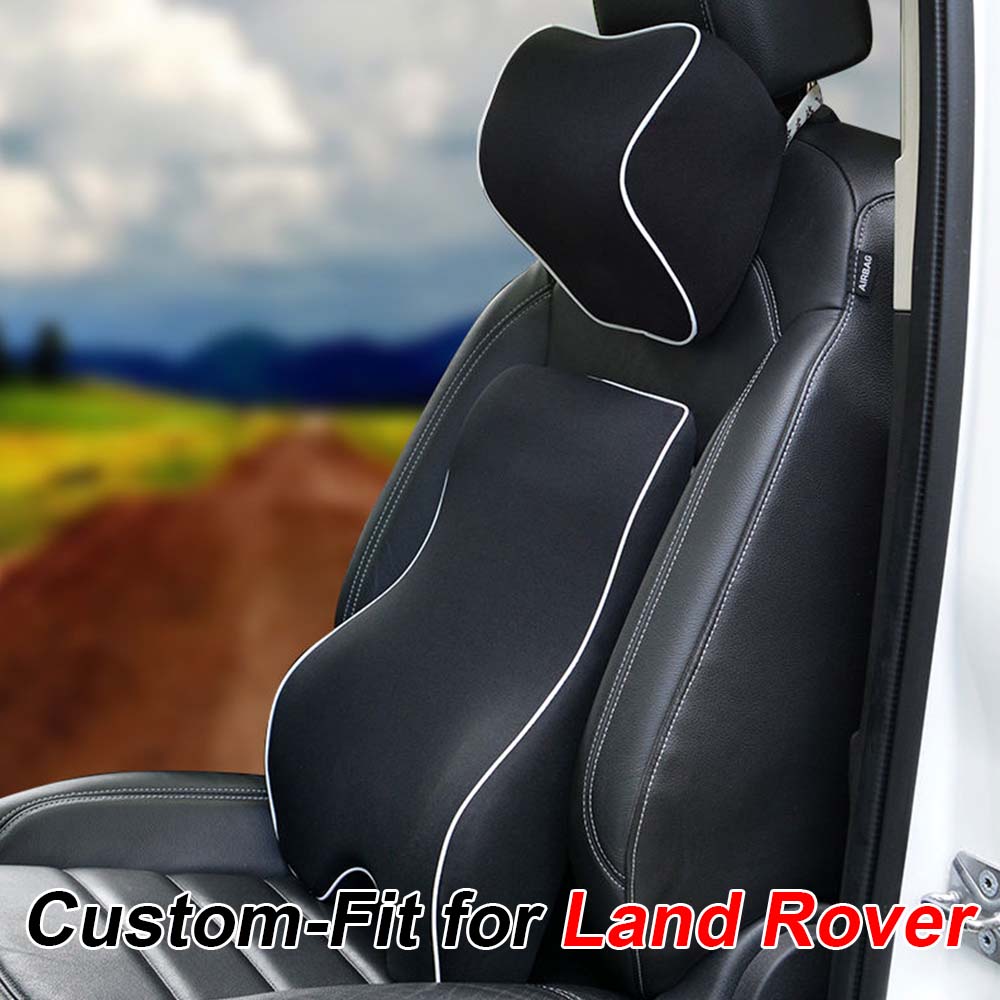 Lumbar Support Cushion for Car and Headrest Neck Pillow Kit, Custom For Your Cars, Ergonomically Design for Car Seat, Car Accessories LR13983