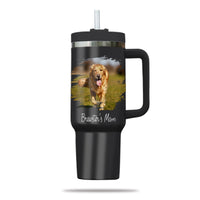 Thumbnail for Custom Pet Photo Tumbler 40oz With Handle, Dog Photo Tumbler, Puppies Tumbler with Straw, Dog Lover Tumbler, Favorite Pet Tumbler, Stainless Steel Tumbler, Insulated Tumbler, Pet Photo Gift with Custom Pet Image 02