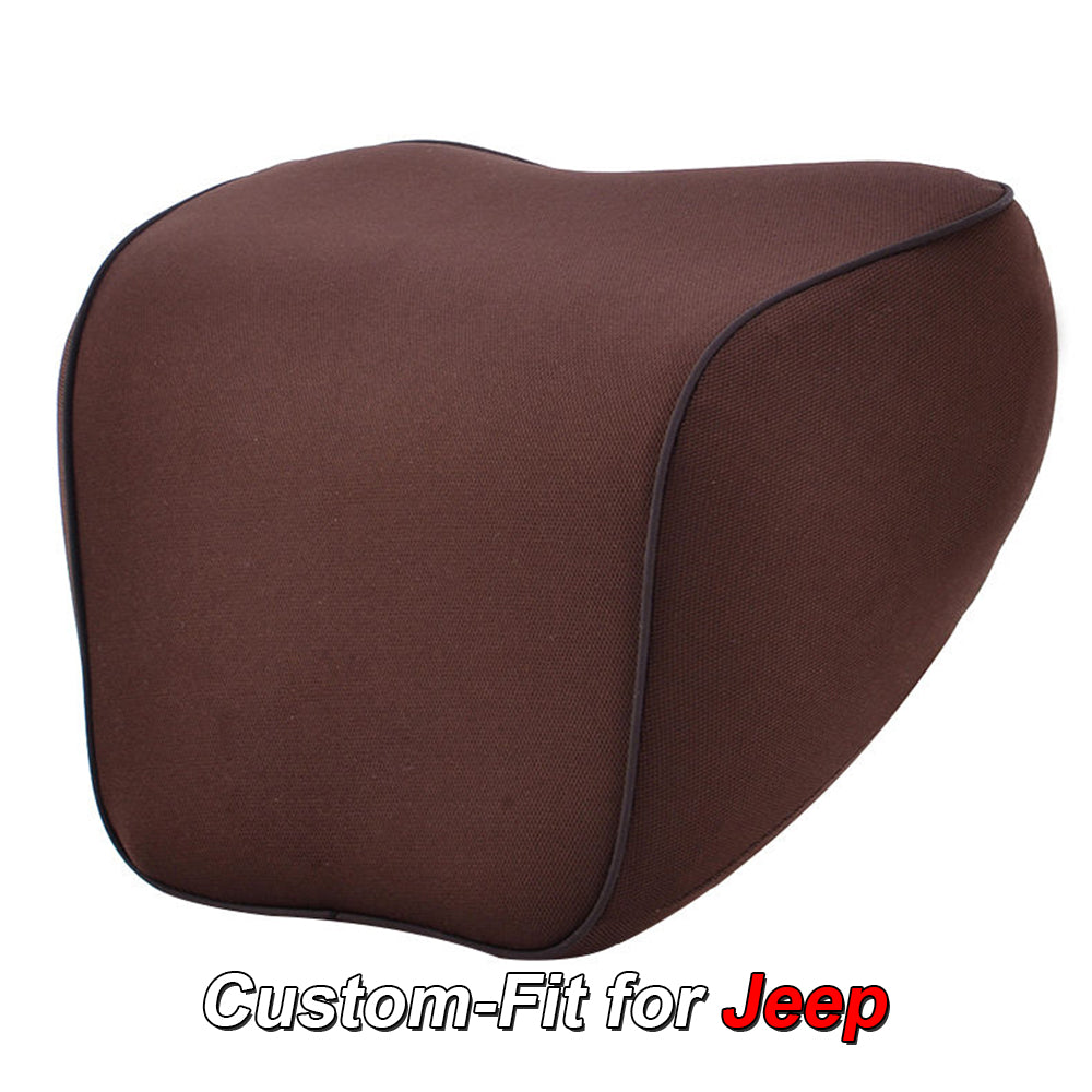 Lumbar Support Cushion for Car and Headrest Neck Pillow Kit, Custom For Your Cars, Ergonomically Design for Car Seat, Car Accessories JE13983