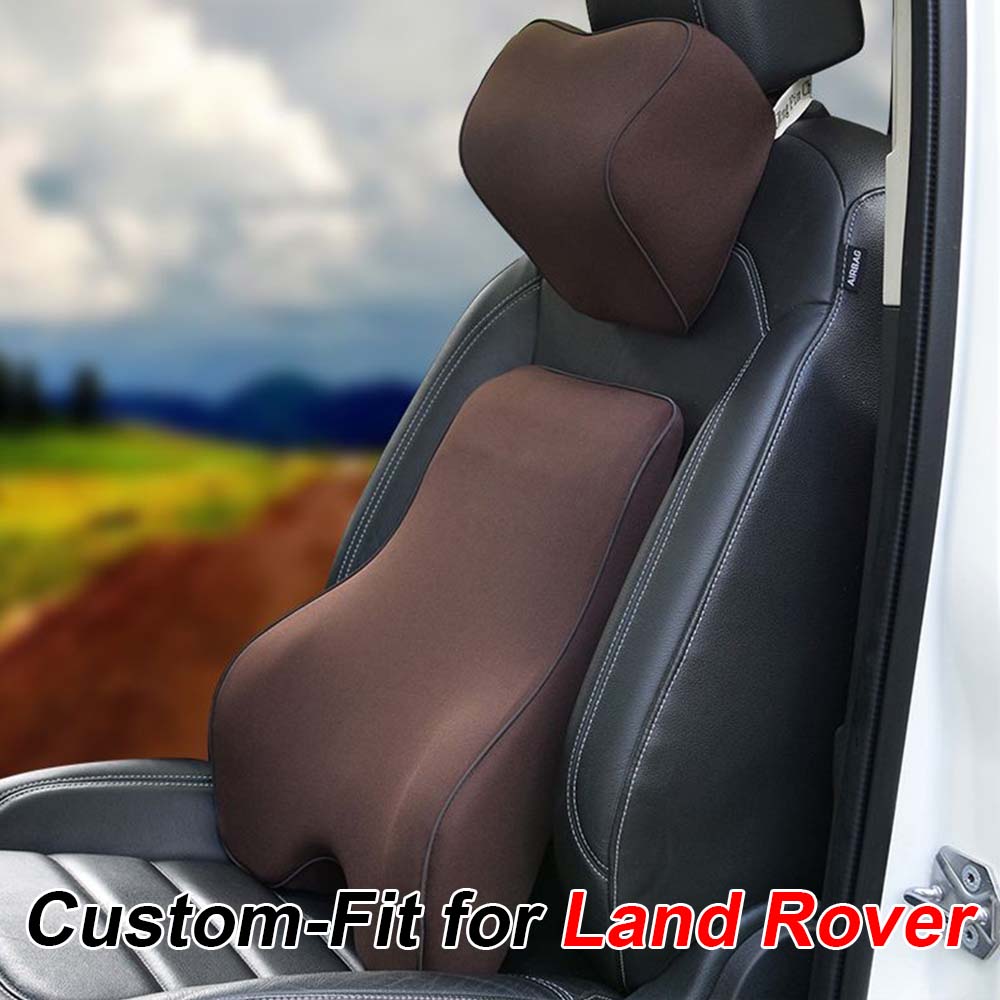 Lumbar Support Cushion for Car and Headrest Neck Pillow Kit, Custom For Your Cars, Ergonomically Design for Car Seat, Car Accessories LR13983