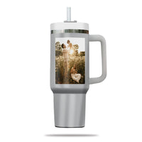 Thumbnail for Custom 40oz Tumbler with Photo, Family Photo Tumbler 40oz With Handle, Personalized Photo Gift, Gift for Mother, Gift for Grandma, Stainless Steel Tumbler, Insulated Tumbler 01