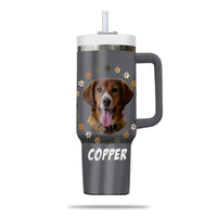 Thumbnail for Custom Pet Photo Tumbler 40oz With Handle, Watercolor Pet Portrait From Photo Tumbler, Puppies Tumbler with Straw, Dog Lover Tumbler, Favorite Pet Tumbler, Stainless Steel Tumbler, Insulated Tumbler, Pet Photo Gift with Custom Pet Image 24