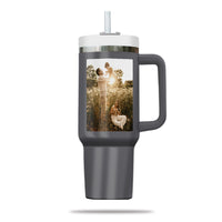 Thumbnail for Custom 40oz Tumbler with Photo, Family Photo Tumbler 40oz With Handle, Personalized Photo Gift, Gift for Mother, Gift for Grandma, Stainless Steel Tumbler, Insulated Tumbler 01